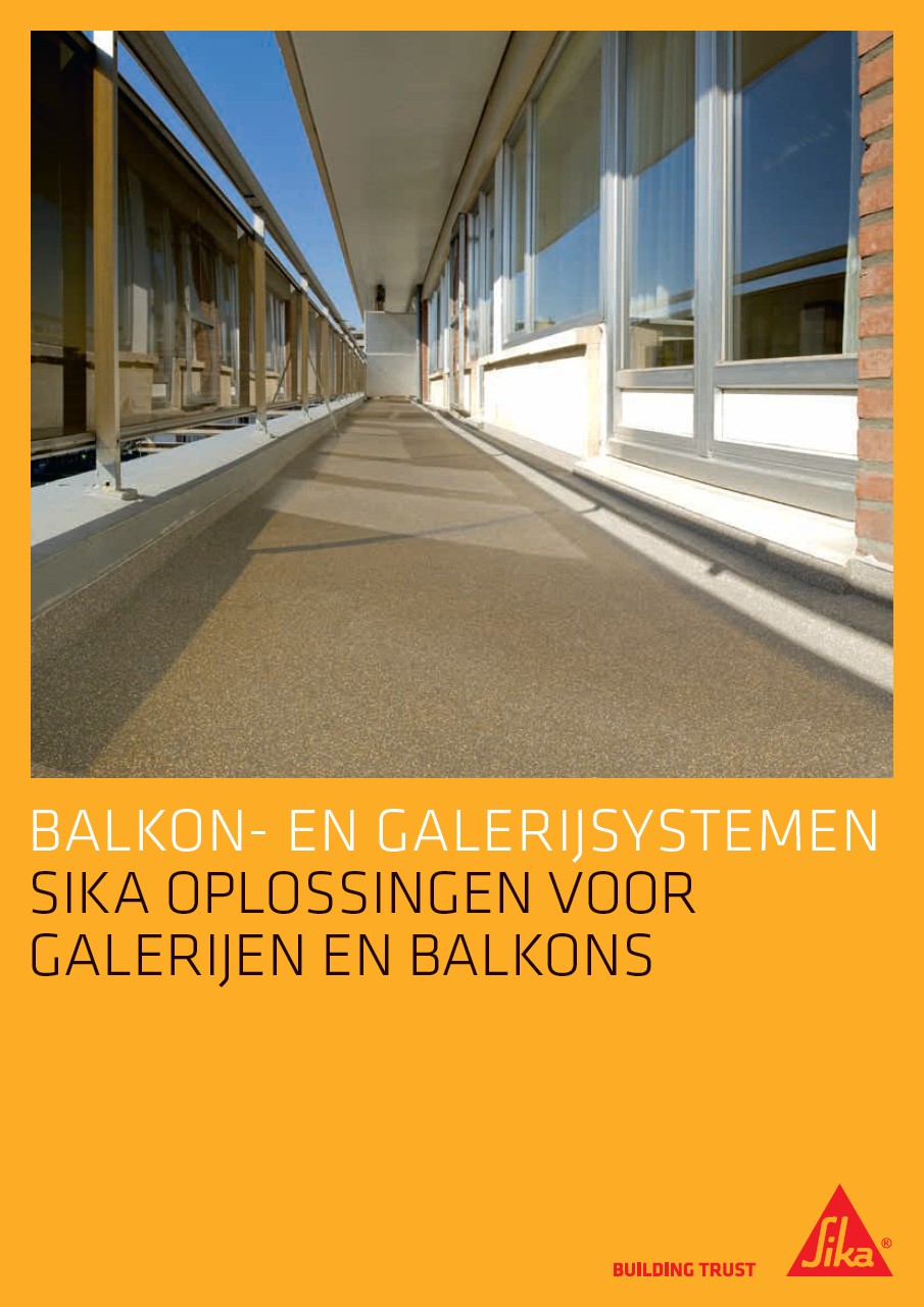Sika oplossingen voor gallerijen en balkons